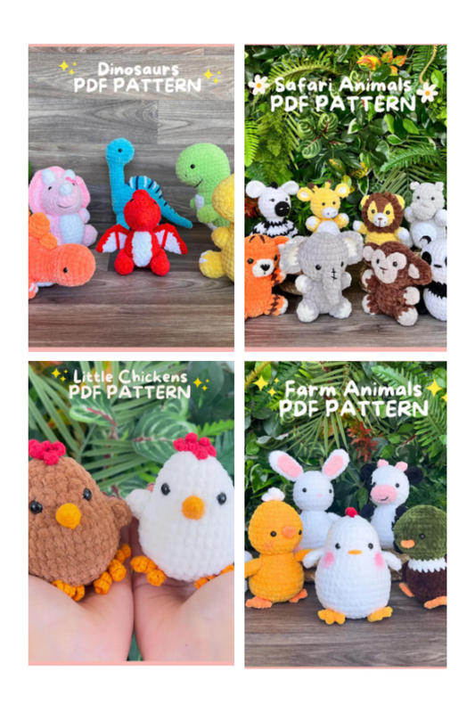 500+ Crochet Pattern Bundle – Amigurumi, Animals & Holidays